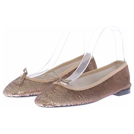 Repetto Ballerine con paillettes dorate "Cendrillon"