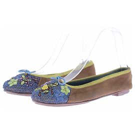 Autre Marque Ballerine blu e marroni