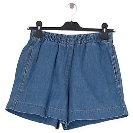 Pantaloncini in denim blu Ganni