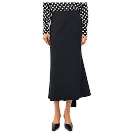 Victoria Beckham Falda midi línea A azul marino - size UK 8
