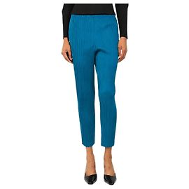 Pleats Please Pantalones plisados color cerceta - talla M
