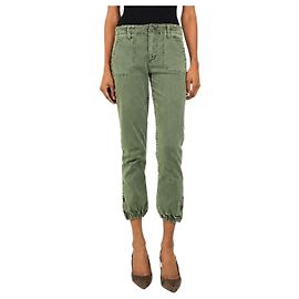 Paige Jeans Vaqueros verdes con vuelta - size UK 6