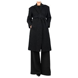 Dries Van Noten Casaco jacquard preto e azul marinho - size M