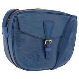 LOUIS VUITTON Epi Jeune Fille MM Shoulder Bag Toledo Blue M52155 LV