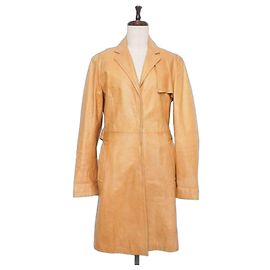 Autre Marque MAX&Co. brauner Leder-Trenchcoat