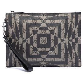 Clutch Gucci Beige GG Supreme Caleido
