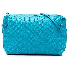 Bottega Veneta Borsa a tracolla Large Nappa Intrecciato Nodini Blu