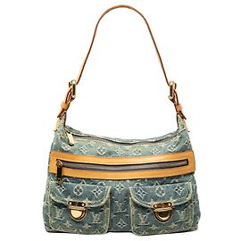 Louis Vuitton Blue Monogram Denim Baggy PM