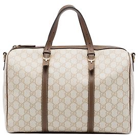 Borsa Gucci Nice Boston Medium GG Supreme Beige