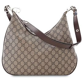 Gucci Beige Medium GG Supreme Web Attache Crossbody-Tasche