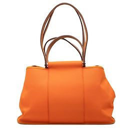 Hermès Orange Toile Cabag Elan PM