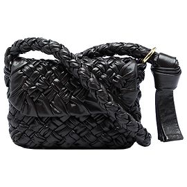 Bottega Veneta Borsa a tracolla Kalimero Citta in pelle Intrecciato marrone Small