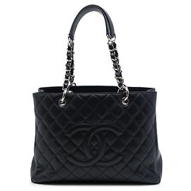 Chanel Black Caviar Grand Shopping Tote
