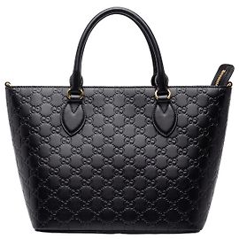 Borsa Tote Convertibile Guccissima Small Nera Gucci