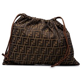 Fendi Beuteltasche aus braunem Zucca Canvas