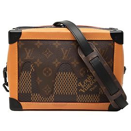 Louis Vuitton Brown Nigo Giant Damier Ebene Monogram Soft Trunk