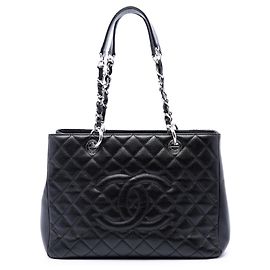 Chanel Black Caviar Grand Shopping Tote