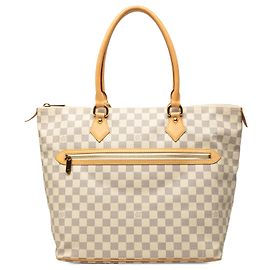 Louis Vuitton White Damier Azur Saleya GM