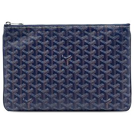 Goyard Blue Goyardine Senat MM