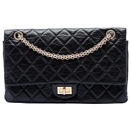 Chanel Black Quilted Aged Calfskin Reissue 2.55 Double Flap 226
