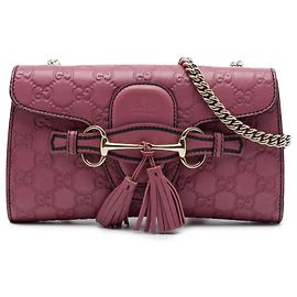 Gucci Pink Small Guccissima Emily Crossbody