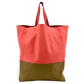 Céline Celine Vertical Bi-Cabas Leather Large