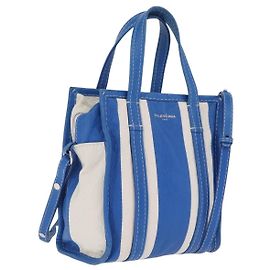 Balenciaga Bazar Convertible Striped Leather XS