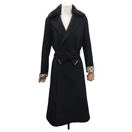 NEW LOUIS VUITTON LONG COAT BELT MONOGRAM LINING S 36