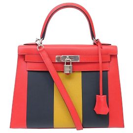 Hermès NUEVO HERMES KELLY II KELLYGRAPHIE 28 SELLIER CUERO EPSOM BOLSO DE MANO BANDOLERA