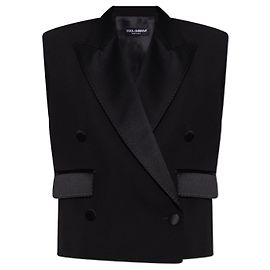 Dolce & Gabbana Wool Vest Black