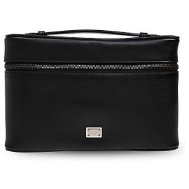 Sac à main en cuir noir Dolce & Gabbana