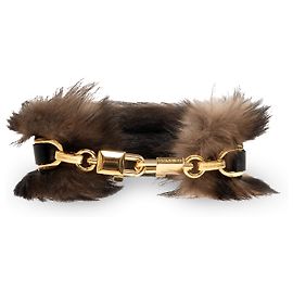 Tracolla in pelliccia Dolce & Gabbana nera