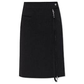 Courreges Saia lápis preta Courrèges
