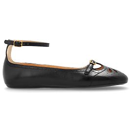 Chloé Leder-Ballerinas ‘Misty’