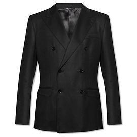Dolce & Gabbana black wool double-breasted blazer
