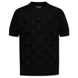 Polo in seta Dolce & Gabbana nera