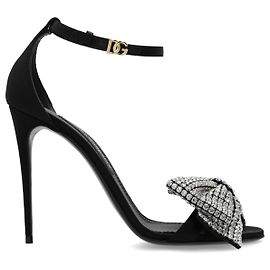 Dolce & Gabbana Sandali con tacco e fiocco decorativo