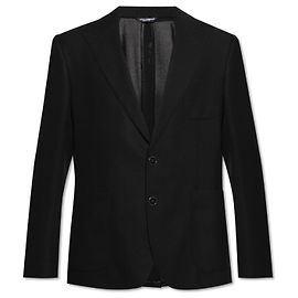 Blazer in lana nero Dolce & Gabbana