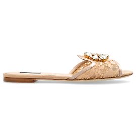Dolce & Gabbana Infrasandali con cristalli scintillanti