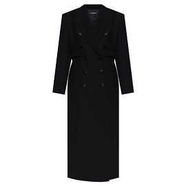 Dolce & Gabbana Black Wool Double Breasted Coat