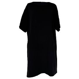 Vestido camiseta Balenciaga en algodón negro