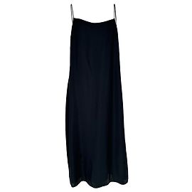 Abito maxi con spalline Theory in viscosa nera