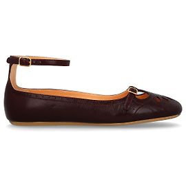 Chloé Leder-Ballerinas ‘Misty’