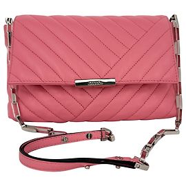 Bolso bandolera de piel acolchada Merine Isabel Marant en Pink Leather