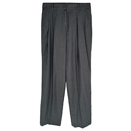 Autre Marque Pantaloni plissettati The Frankie Shop in Tencel grigio