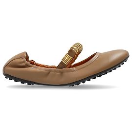 Sapatilhas Tod's de couro bege
