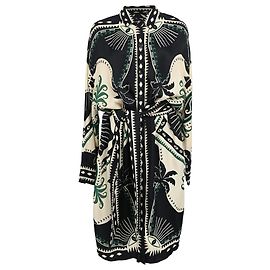 Vestido midi Farm Rio Mystic Scarf en viscosa multicolor