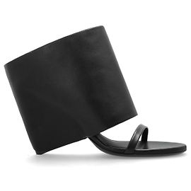 Courreges Leder-Schuhe Oblique