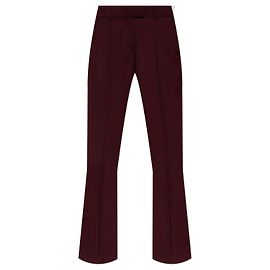Pantalones con raya de lana color borgoña The Attico