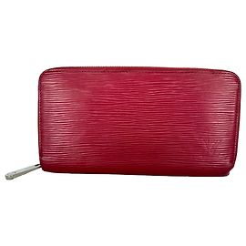  Louis Vuitton Carmine Zippy Wallet in Pink Epi Leather 